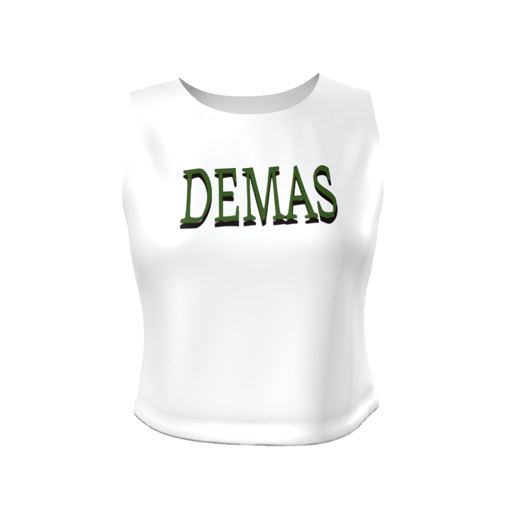 Demas pine green cropped tank top