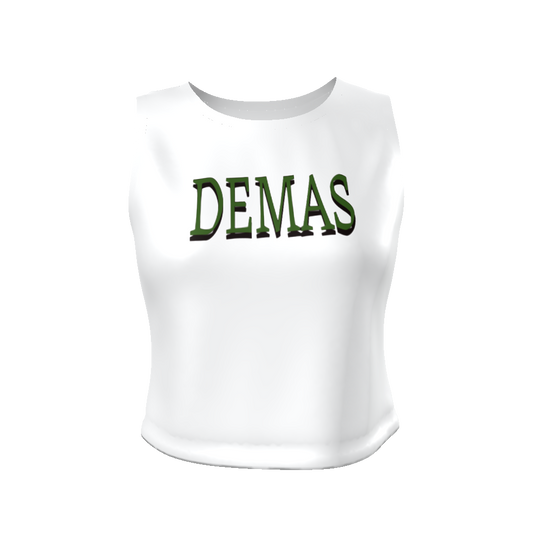 Demas pine green cropped tank top